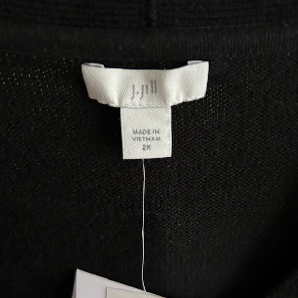 J Jill Black Bejeweled-Buttons Cardigan very soft and comfortable Size 2X NWT - Picture 13 of 14